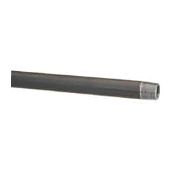 B&K Mueller - Schedule 40, 3/4" Diam x 72" Long Steel Black Pipe Nipple - Threaded - Exact Tooling