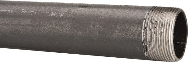 B&K Mueller - Schedule 40, 1-1/2" Diam x 72" Long Steel Black Pipe Nipple - Threaded - Exact Tooling