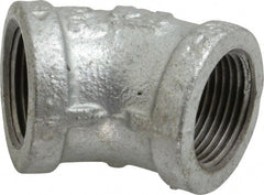 B&K Mueller - Class 150, 3/4" Galvanized Pipe 45° Elbow - Threaded, Malleable Iron - Exact Tooling