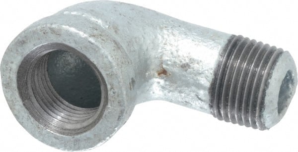 B&K Mueller - Class 150, 3/8" Galvanized Pipe 90° Street Elbow - Threaded, Malleable Iron - Exact Tooling