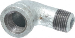B&K Mueller - Class 150, 3/8" Galvanized Pipe 90° Street Elbow - Threaded, Malleable Iron - Exact Tooling