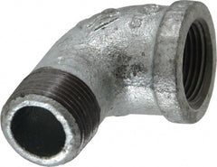Value Collection - Class 150, 3/4" Galvanized Pipe 90° Street Elbow - Threaded, Malleable Iron - Exact Tooling