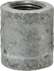 B&K Mueller - Class 150, 3/8" Galvanized Pipe Coupling (Right Hand) - Threaded, Malleable Iron - Exact Tooling