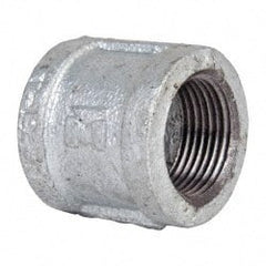 B&K Mueller - Class 150, 1" Galvanized Pipe Coupling (Right Hand) - Threaded, Malleable Iron - Exact Tooling