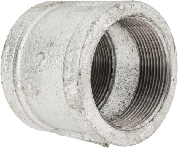 B&K Mueller - Class 150, 2" Galvanized Pipe Coupling (Right Hand) - Threaded, Malleable Iron - Exact Tooling