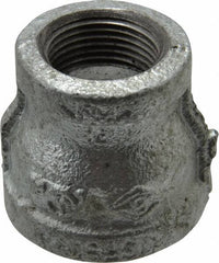 B&K Mueller - Class 150, 1 x 3/4" Galvanized Pipe Reducing Coupling - Threaded, Malleable Iron - Exact Tooling