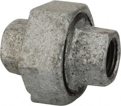B&K Mueller - Class 150, 1/8" Galvanized Pipe Union - Threaded, Malleable Iron - Exact Tooling