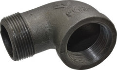 Value Collection - Size 1-1/4", Class 150, Malleable Iron Black Pipe 90° Street Elbow - 150 psi, Threaded End Connection - Exact Tooling