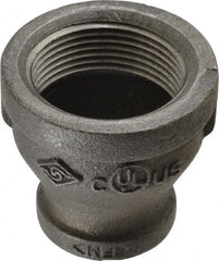 B&K Mueller - Size 1-1/4 x 3/4", Class 150, Malleable Iron Black Pipe Reducing Coupling - 150 psi, Threaded End Connection - Exact Tooling