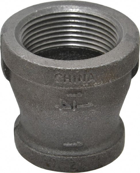 B&K Mueller - Size 1-1/4 x 1", Class 150, Malleable Iron Black Pipe Reducing Coupling - 150 psi, Threaded End Connection - Exact Tooling