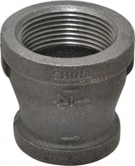B&K Mueller - Size 1-1/4 x 1", Class 150, Malleable Iron Black Pipe Reducing Coupling - 150 psi, Threaded End Connection - Exact Tooling