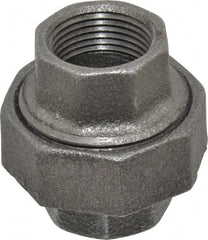 Value Collection - Size 3/4", Class 150, Malleable Iron Black Pipe Union - 150 psi, Threaded End Connection - Exact Tooling