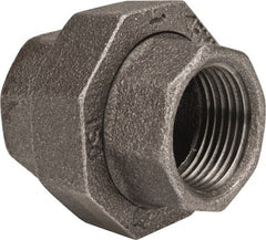 Value Collection - Size 1", Class 150, Malleable Iron Black Pipe Union - 150 psi, Threaded End Connection - Exact Tooling