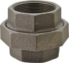 Value Collection - Size 2", Class 150, Malleable Iron Black Pipe Union - 150 psi, Threaded End Connection - Exact Tooling