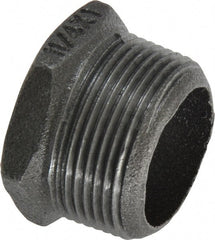 B&K Mueller - Size 1-1/4 x 1", Class 150, Malleable Iron Black Pipe Hex Bushing - 150 psi, Threaded End Connection - Exact Tooling