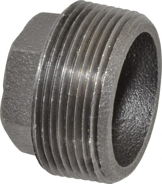 B&K Mueller - Size 1-1/2 x 1/2", Class 150, Malleable Iron Black Pipe Hex Bushing - 150 psi, Threaded End Connection - Exact Tooling