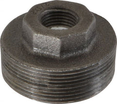 B&K Mueller - Size 2 x 1/2", Class 150, Malleable Iron Black Pipe Hex Bushing - 150 psi, Threaded End Connection - Exact Tooling