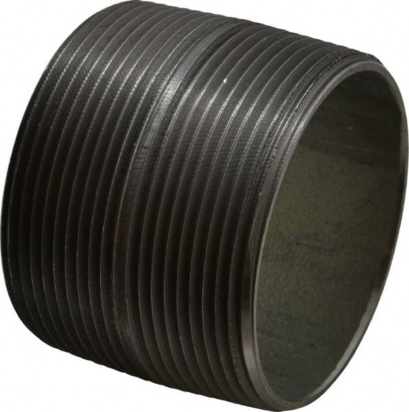 B&K Mueller - Schedule 40, 3 x 2-5/8" Galvanized Pipe Nipple - Threaded Steel - Exact Tooling