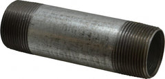 B&K Mueller - Schedule 40, 1-1/4 x 5" Galvanized Pipe Nipple - Threaded Steel - Exact Tooling