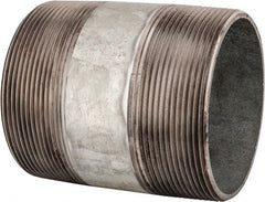 B&K Mueller - Schedule 40, 4 x 5" Galvanized Pipe Nipple - Threaded Steel - Exact Tooling