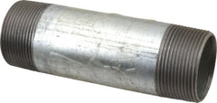 B&K Mueller - Schedule 40, 1-1/2 x 5-1/2" Galvanized Pipe Nipple - Threaded Steel - Exact Tooling