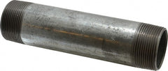 B&K Mueller - Schedule 40, 1-1/2 x 7" Galvanized Pipe Nipple - Threaded Steel - Exact Tooling