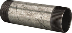 B&K Mueller - Schedule 40, 2 x 7" Galvanized Pipe Nipple - Threaded Steel - Exact Tooling