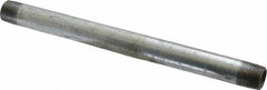 B&K Mueller - Schedule 40, 3/8 x 8" Galvanized Pipe Nipple - Threaded Steel - Exact Tooling