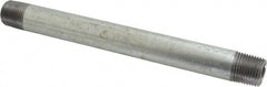 B&K Mueller - Schedule 40, 1/2 x 8" Galvanized Pipe Nipple - Threaded Steel - Exact Tooling