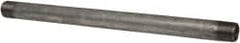 B&K Mueller - Schedule 40, 3/8 x 9" Galvanized Pipe Nipple - Threaded Steel - Exact Tooling