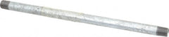 B&K Mueller - Schedule 40, 1/4 x 10" Galvanized Pipe Nipple - Threaded Steel - Exact Tooling