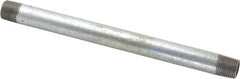 B&K Mueller - Schedule 40, 1/2 x 10" Galvanized Pipe Nipple - Threaded Steel - Exact Tooling