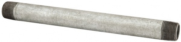 B&K Mueller - Schedule 40, 3/4 x 10" Galvanized Pipe Nipple - Threaded Steel - Exact Tooling