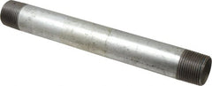 B&K Mueller - Schedule 40, 1 x 10" Galvanized Pipe Nipple - Threaded Steel - Exact Tooling