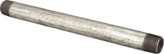 B&K Mueller - Schedule 40, 3/4 x 11" Galvanized Pipe Nipple - Threaded Steel - Exact Tooling