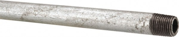 B&K Mueller - Schedule 40, 1/8 x 12" Galvanized Pipe Nipple - Threaded Steel - Exact Tooling