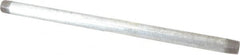 B&K Mueller - Schedule 40, 3/8 x 12" Galvanized Pipe Nipple - Threaded Steel - Exact Tooling