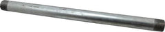 B&K Mueller - Schedule 40, 1 x 18" Galvanized Pipe Nipple - Threaded Steel - Exact Tooling