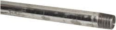 B&K Mueller - Schedule 40, 1/2 x 24" Galvanized Pipe Nipple - Threaded Steel - Exact Tooling