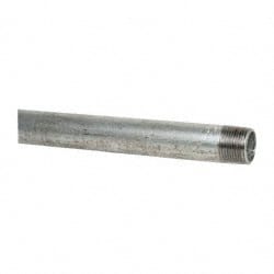 B&K Mueller - Schedule 40, 3/4 x 24" Galvanized Pipe Nipple - Threaded Steel - Exact Tooling