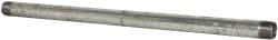 B&K Mueller - Schedule 40, 1 x 24" Galvanized Pipe Nipple - Threaded Steel - Exact Tooling