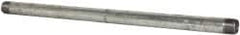 B&K Mueller - Schedule 40, 1 x 24" Galvanized Pipe Nipple - Threaded Steel - Exact Tooling