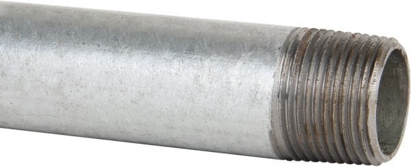 B&K Mueller - Schedule 40, 3/4 x 30" Galvanized Pipe Nipple - Threaded Steel - Exact Tooling