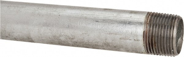 B&K Mueller - Schedule 40, 1 x 30" Galvanized Pipe Nipple - Threaded Steel - Exact Tooling