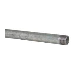 B&K Mueller - Schedule 40, 1/2 x 36" Galvanized Pipe Nipple - Threaded Steel - Exact Tooling