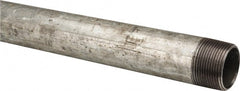 B&K Mueller - Schedule 40, 1-1/4 x 36" Galvanized Pipe Nipple - Threaded Steel - Exact Tooling