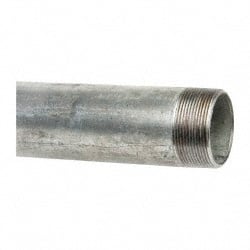 B&K Mueller - Schedule 40, 2 x 36" Galvanized Pipe Nipple - Threaded Steel - Exact Tooling