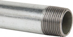 B&K Mueller - Schedule 40, 3/4 x 48" Galvanized Pipe Nipple - Threaded Steel - Exact Tooling