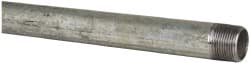 B&K Mueller - Schedule 40, 1 x 48" Galvanized Pipe Nipple - Threaded Steel - Exact Tooling