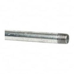 B&K Mueller - Schedule 40, 1/2 x 60" Galvanized Pipe Nipple - Threaded Steel - Exact Tooling
